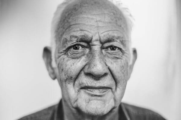 Gesicht eines alten Mannes