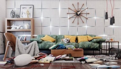 Chaos im Wohnzimmer