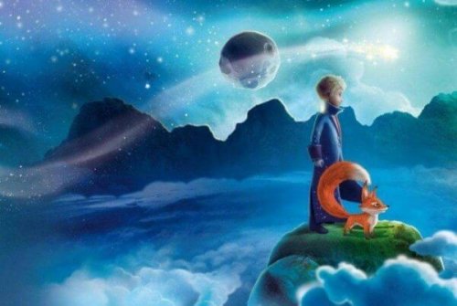 Der kleine Prinz beobachtet den Horizont