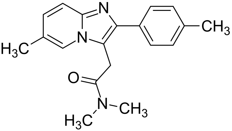 Stukturformel von Zolpidem