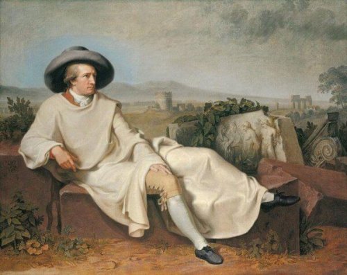 Gemälde von Goethe in der Camapagna