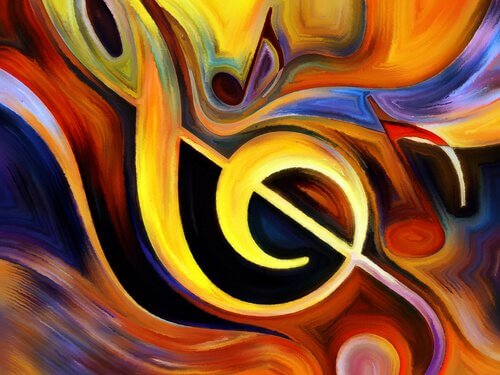 Bunter Notenschlüssel