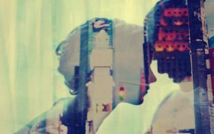 Silhouette eines Paares