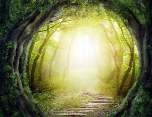 Tunnel durch einen Wald