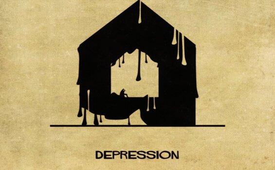 Depression vom italienischen Architekten Babina dargestellt