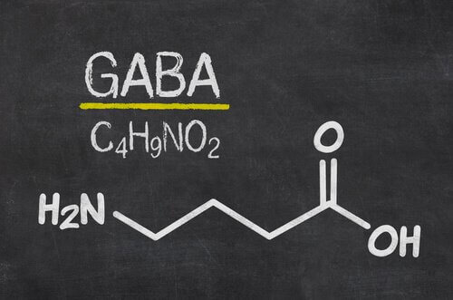 GABA-Formel auf einer Tafel