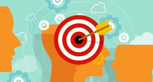 Kopf mit Zielscheibe