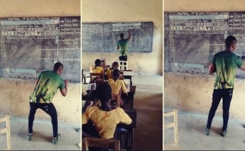 Einstellung und Inspiration: Der ghanaische Lehrer, der IT mit Kreide und Tafel unterrichtet