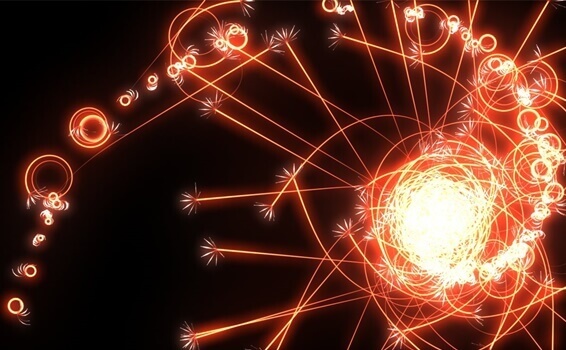 Chaostheorie - Figuren aus Licht