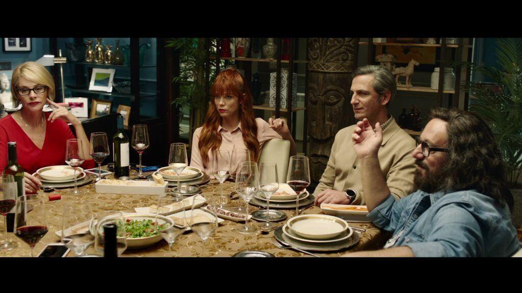 Freunde beim Abendessen