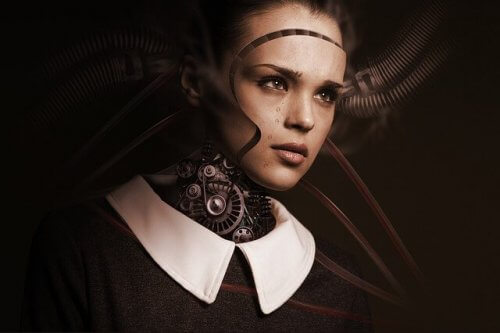 Uncanny-Valley-Konzept - menschlicher Roboter