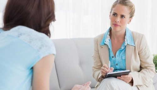 Psychologin im Gespräch