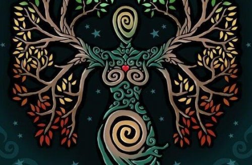 Baum in Frauenform als Zeichen für die Visualisierungsübung zur inneren Harmonie