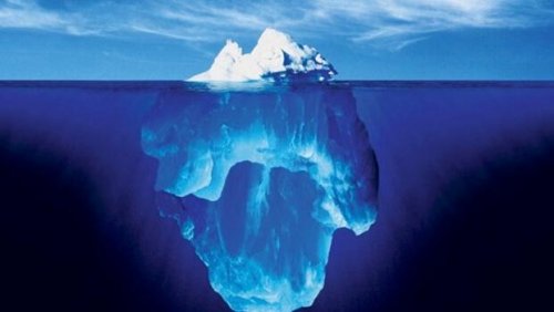 Eisberg als Symbol für die Welt des Bewussten und des Unbewussten