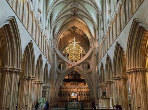Gotische Kathedrale von Wells in England