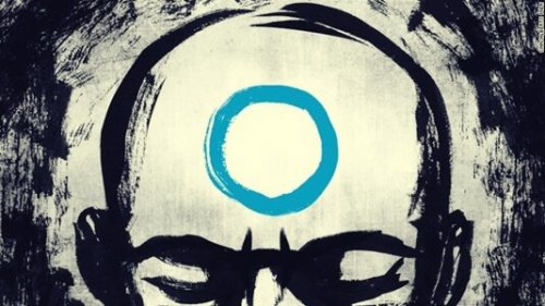 Mann mit Kreis in seinem Geist