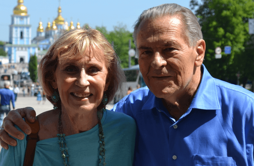 Christina Grof und ihr Mann