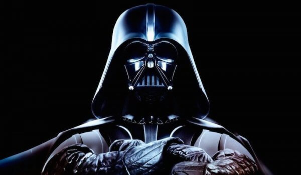 Porträt, das Darth Vader zeigt