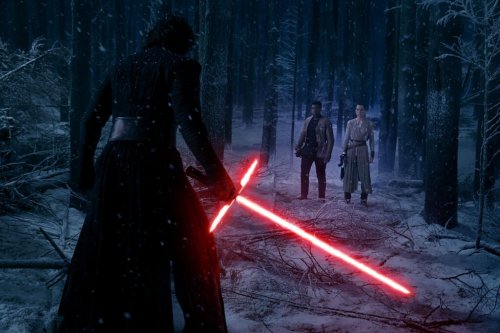 Ein Kampf der dunklen Seite im Film "Star Wars"