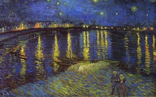 Sternennacht über der Rhône von Van Gogh