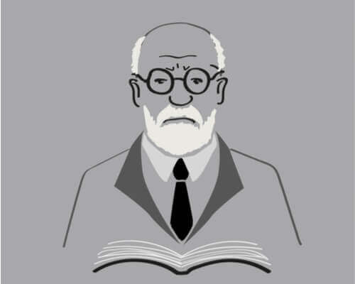 Eine Karikatur von Sigmund Freud