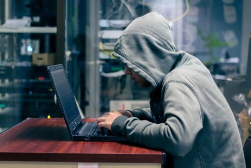 Ein Troll nutzt die Anonymität im Internet.