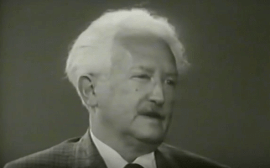 Schwarz-Weiß-Foto von Erikson