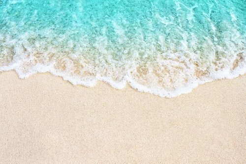 Wellen an der Küste