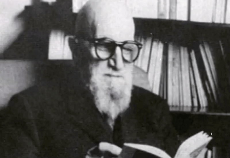 Schwarz-Weiß-Foto von León Felipe