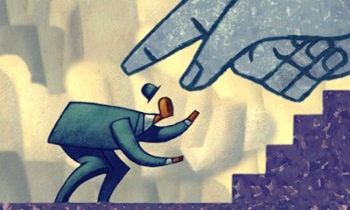 Facebookhand unterdrückt einzelne Person