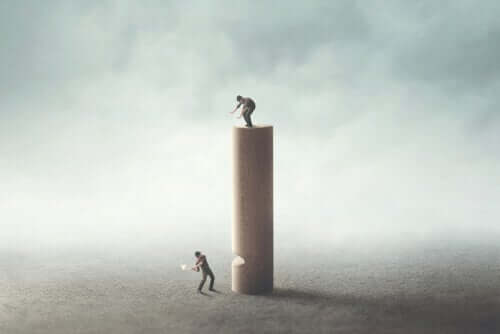 menschliche Gewalt - zwei Männer