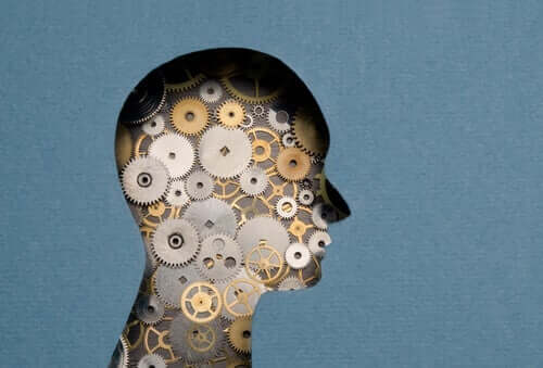 Antonio Tabucchi - Gehirn mit Zahnrädern