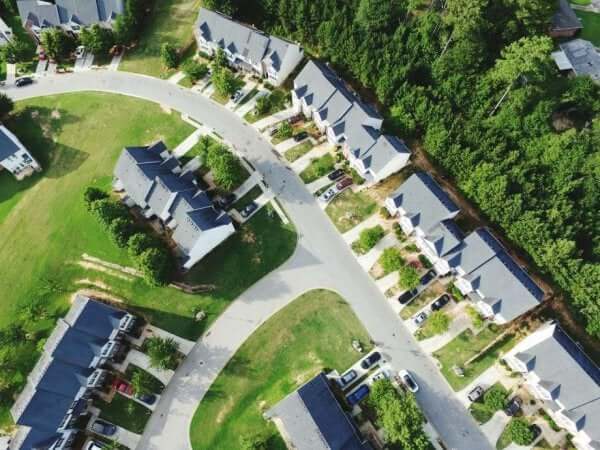 Cohousing - Luftaufnahme