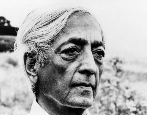 Jiddu Krishnamurti - Foto als alter Mann