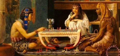 im alten Ägypten - Gemälde von Ramses und Moses