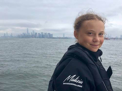 Greta Thunberg - lächelnd