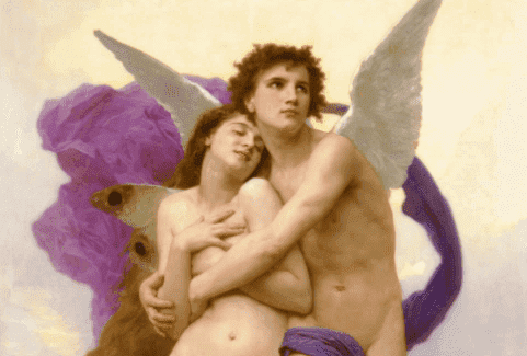 Der Mythos von Amor und Psyche findet ein glückliches Ende. 