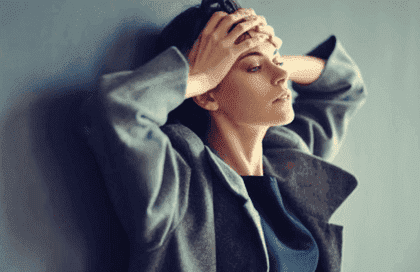 Amygdala und Angst - ängstliche Frau