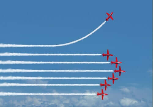 Einstellungseffekt - Flugshow
