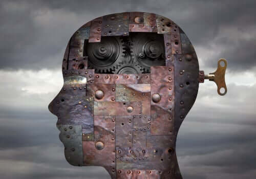 Epilepsie - mechanisches Gehirn