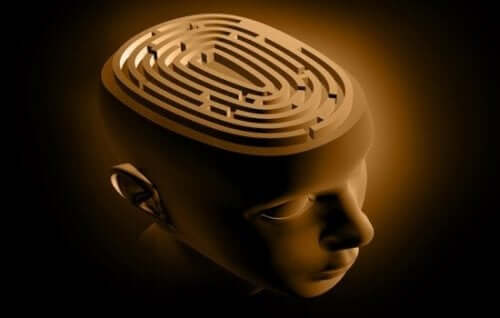 Epilepsie - Gehirn mit Labyrinth