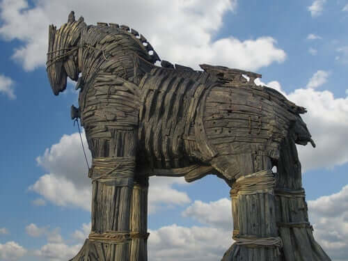 Legende von Odysseus - trojanisches Pferd