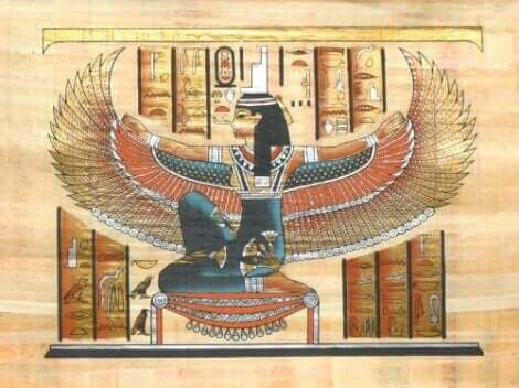 Danke, Mama - Papyrus mit Isis