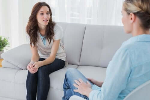 Psychologische Beratung - Patient und Therapeut