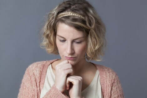 über deine Gefühle - unsichere Frau