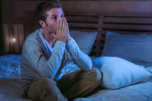 Ein Mann mit Angstzuständen