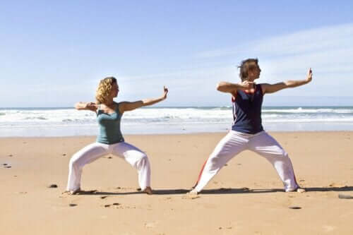 Qigong am Strand
