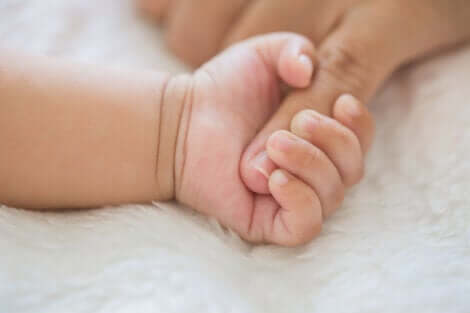 Sensorische Entwicklung - Babyhand