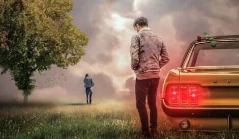 Unzufriedenheit in der Beziehung - Mann und Frau -Distanz