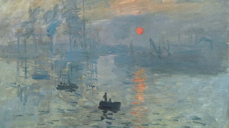 detailorientiert - Gemälde von Monet
